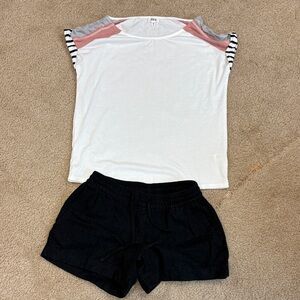 Women’s Dress Shirt and Shorts